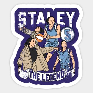 Dawn staley the legend drawing Distressed Sticker